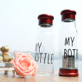 420ML 550ML MY BOTTLE insulated glass water tea bottle infuser with nylon sleeve.